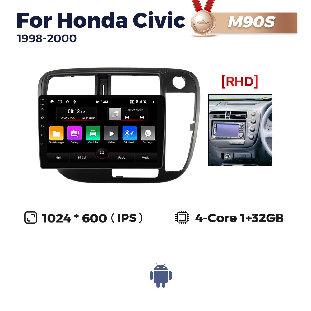 Suitable for honda civic 1998-2000 honda civic android car central control navigator bt5.0