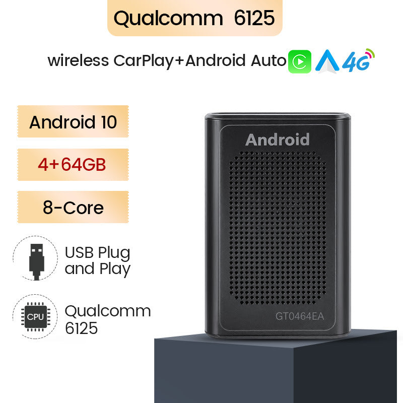 CarPlay AI Box Android 10 Netflix IPTV Wireless Android Auto Car TV Qualcomm 6125