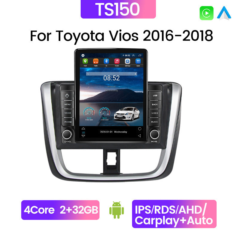Suitable for 16 models of toyota vios, zhixuan, vios, yaris, stone monument machine vertical screen android navigator