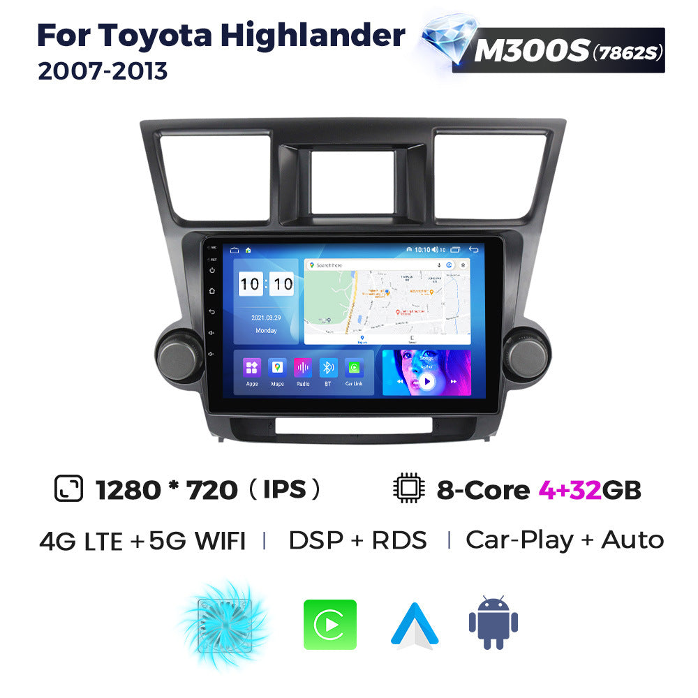 Suitable for 07-13 toyota highlander car central control android navigation wireless carplay