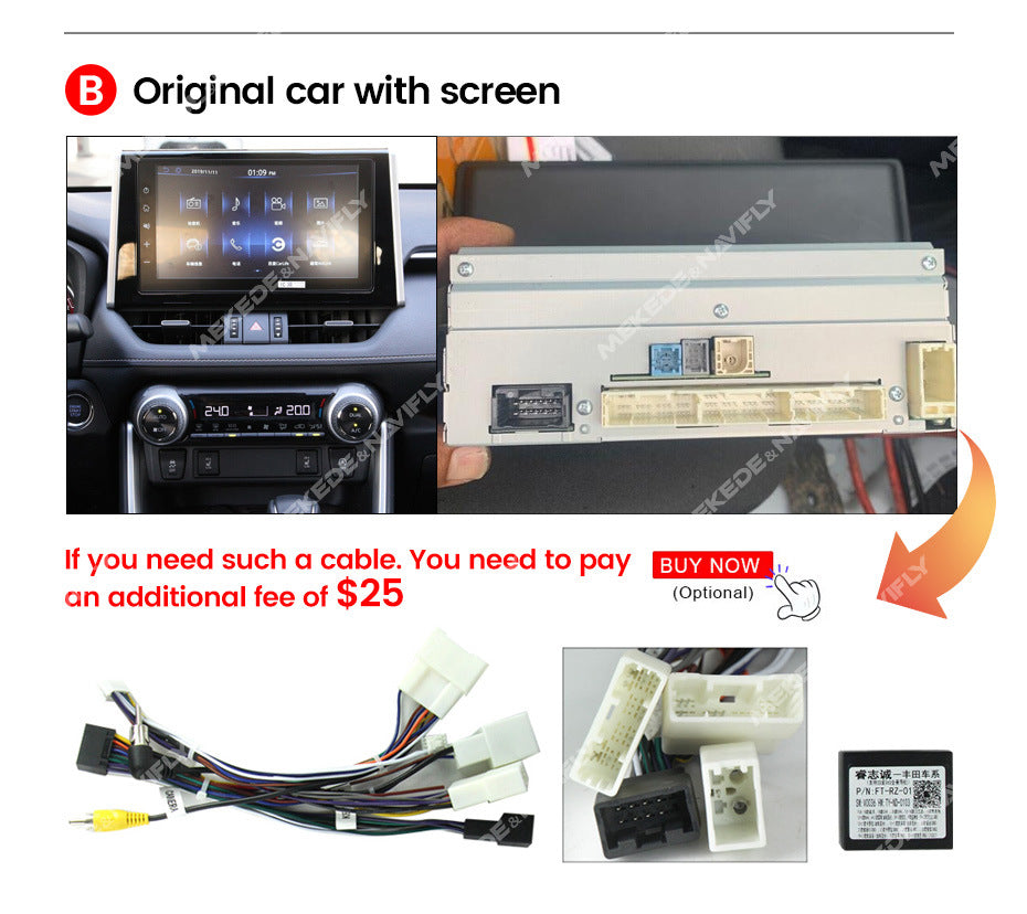 Suitable for 1din toyota rav4 2018-2020 toyota rav4 android car smart central control navigator