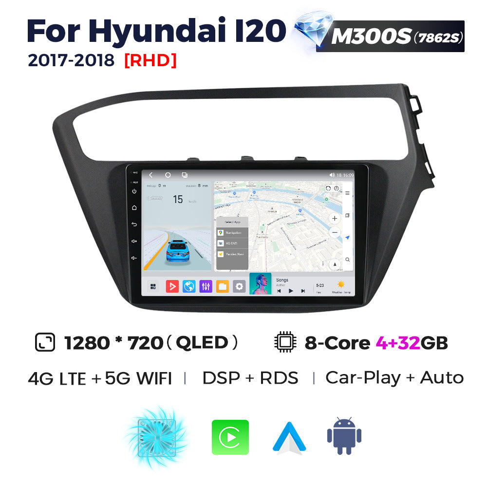 Suitable for hyundai i20 2017-2018, modern i20 retrofit smart android head unit car navigation system