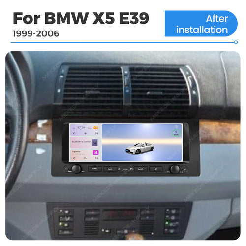 Applicable to BMW X5 E39 99-06 button Android large screen central control navigation Bluetooth radio 10.25 inches