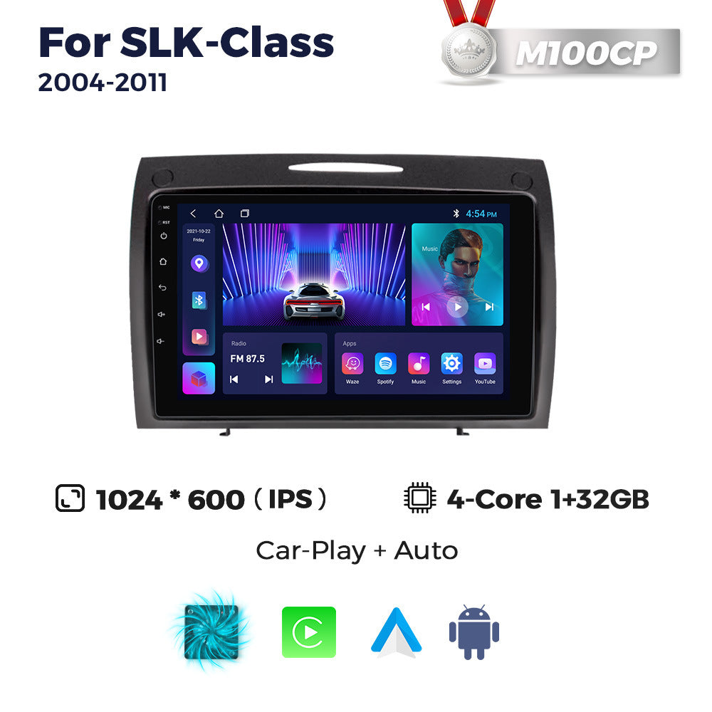 Suitable for 04-11 mercedes-benz slk-class center console large screen android navigation system with car-installed smart wireless carplay