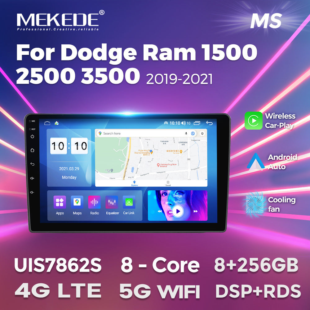 Suitable for dodge ram 1500 2500 3500 2019-2021 manual ac ram android navigation