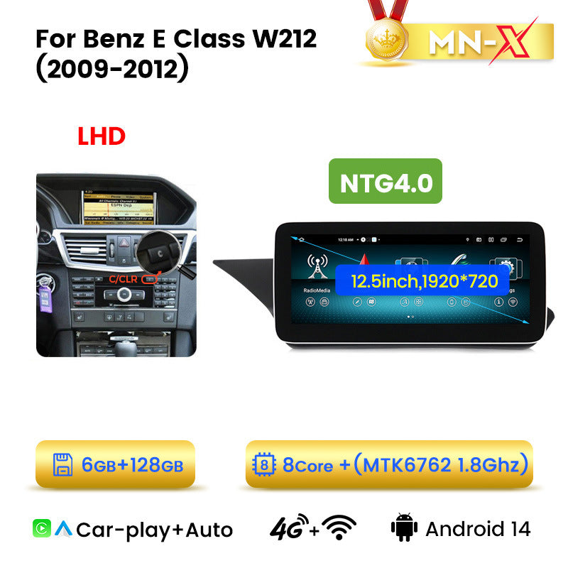 Applicable to Mercedes-Benz E-Class W212 2009-2015 Android large screen central control navigation car radio Carplay