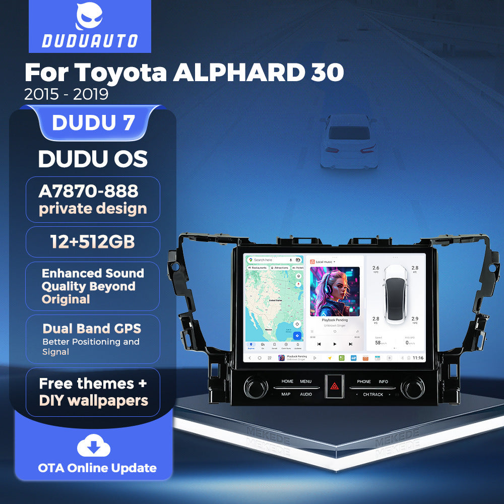 Suitable for toyota alphard 30 2015-2019 toyota alphard 11.5inch dudu7 dudu