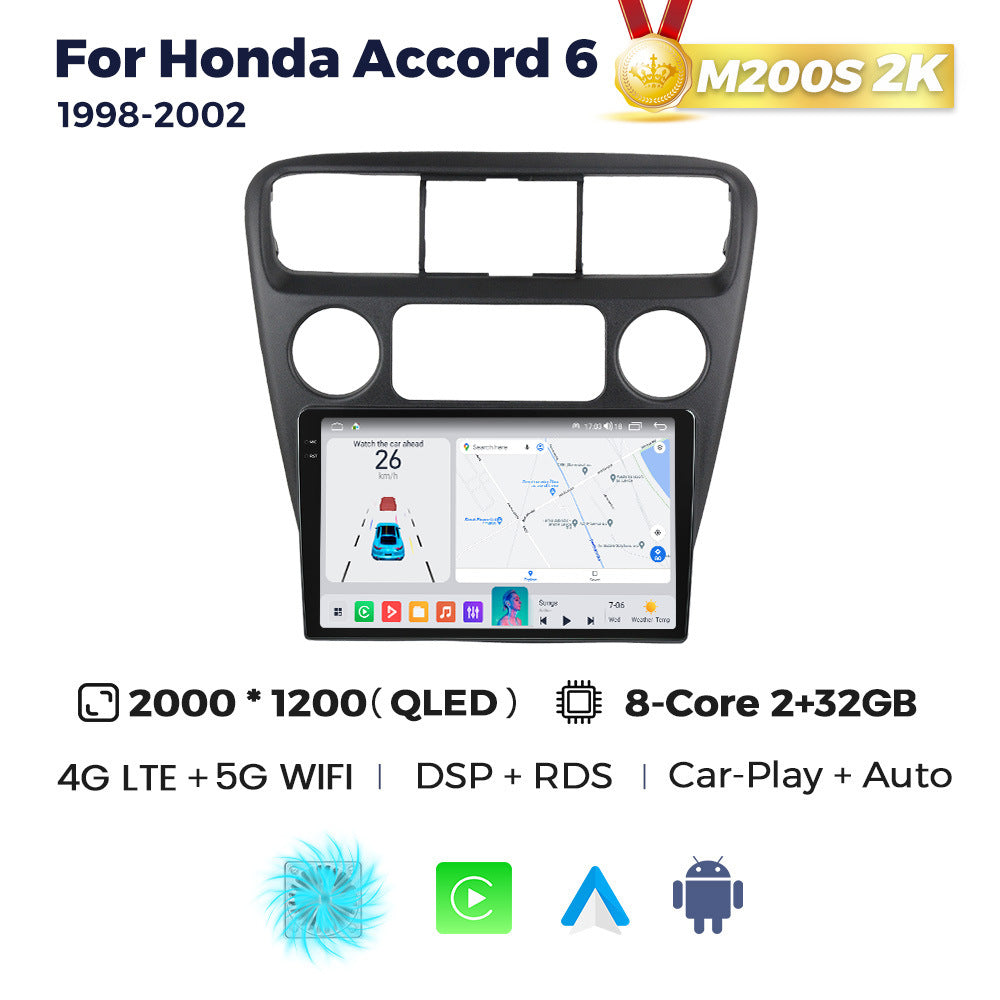Suitable for 98-02 honda sixth generation accord accord6 android large screen car navigation wireless carplay