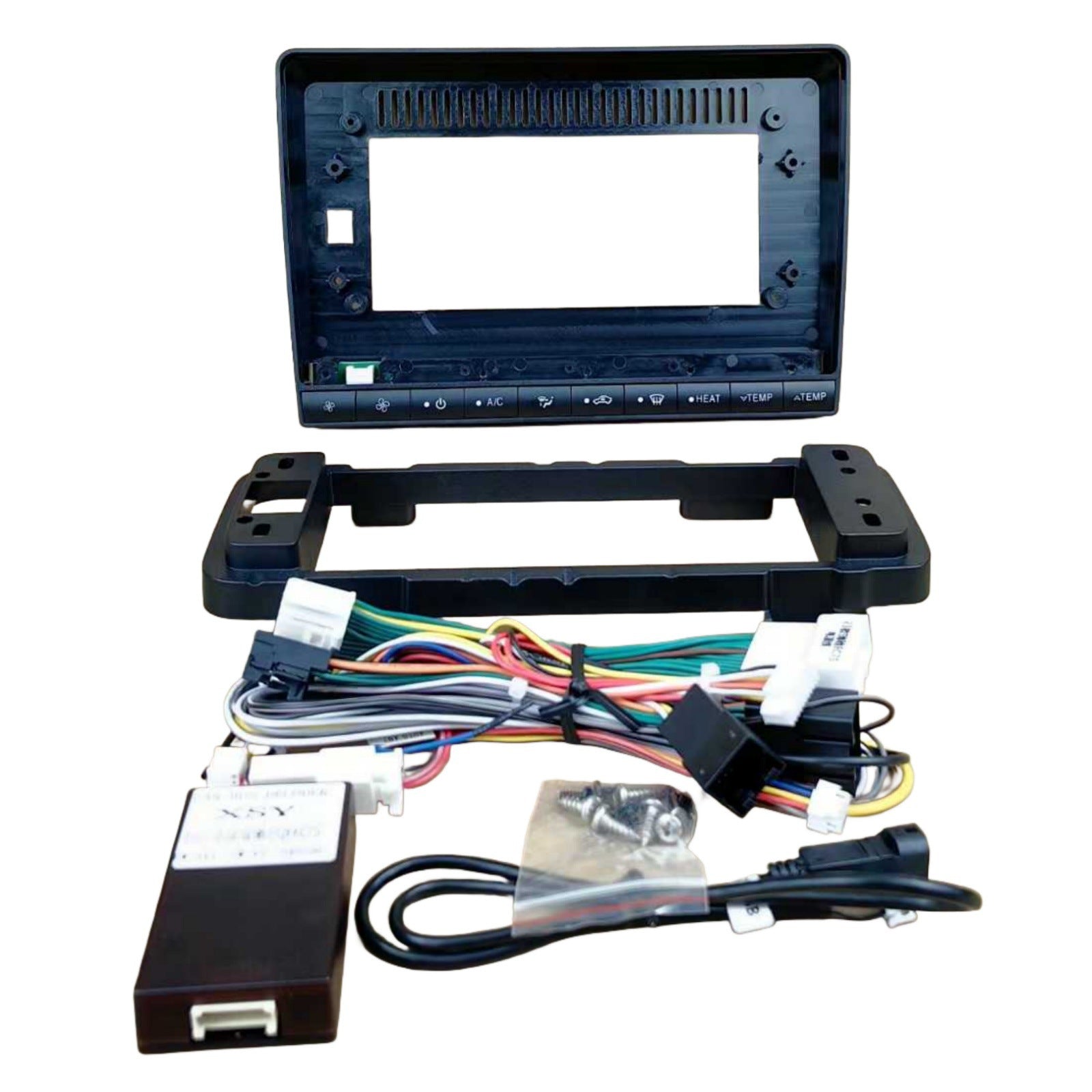 Versatile frame set suitable for 23 models of dongfeng ruichi ec 75 with buttons 10inch central control navigation dvd restoration face frame