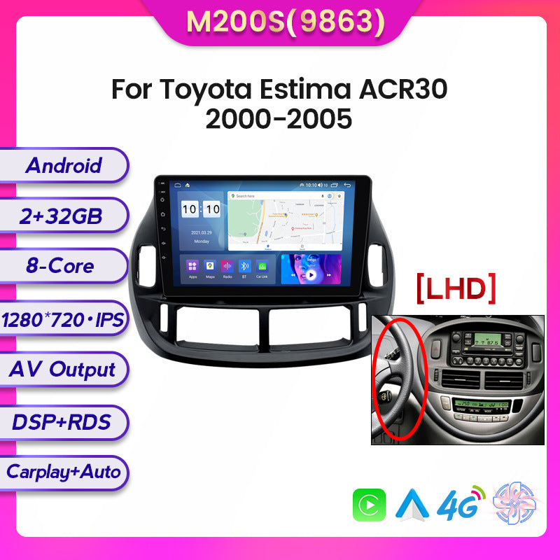 Suitable for 2004 toyota estima acr30, android head unit with wireless carplay for in-car entertainment