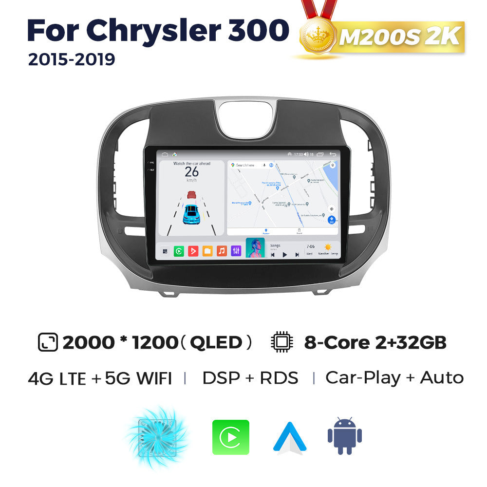 Suitable for chrysler 300 2015- 2019 dodge chrysler 300 android large screen car navigation