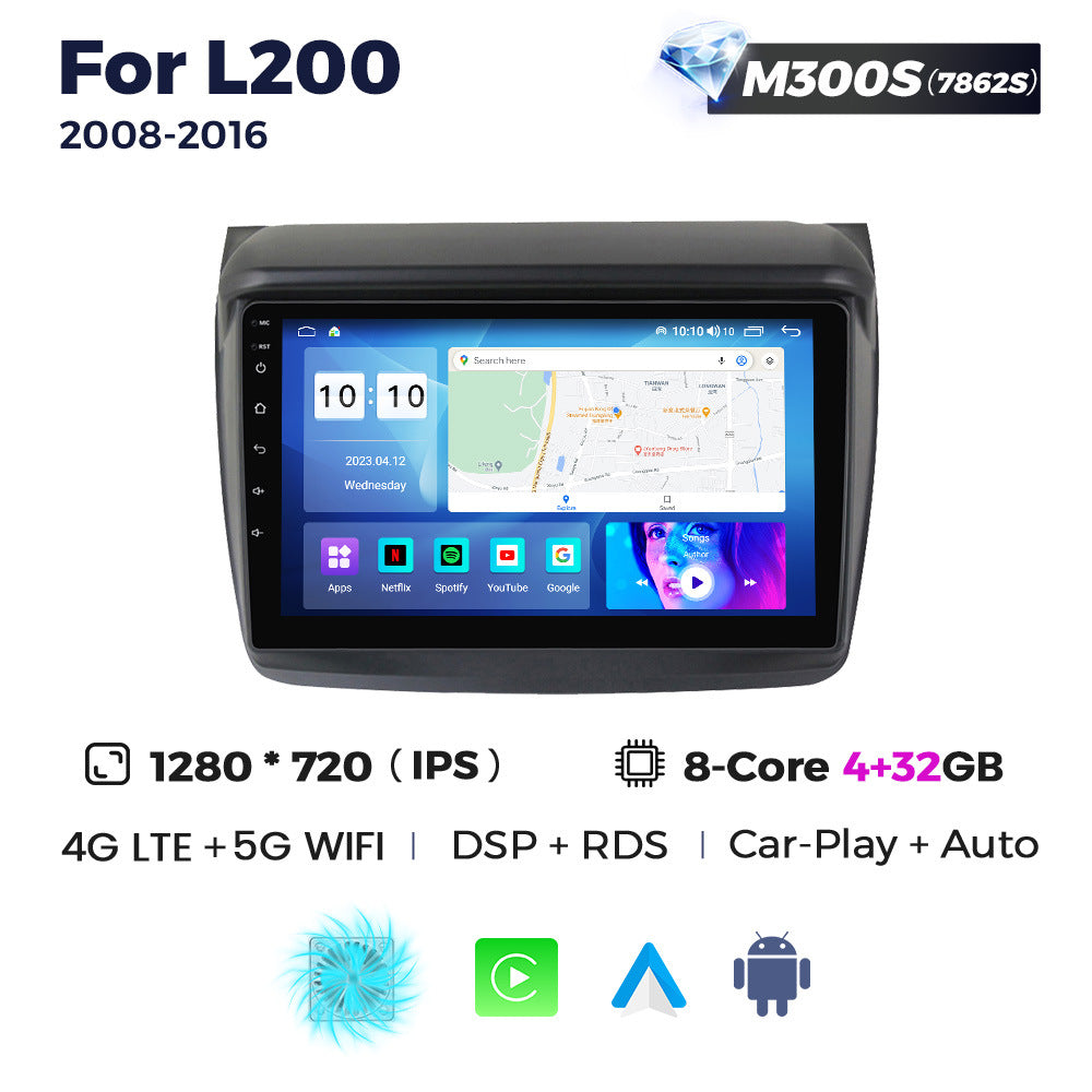 Suitable for mitsubishi pajero jin chang mitsubishi l200 car android navigation motherboard carplay