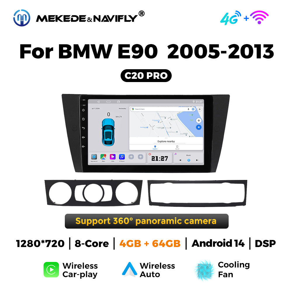 Applicable to BMW E90 2005-2013 Android large screen central control car navigation radio screen carplay