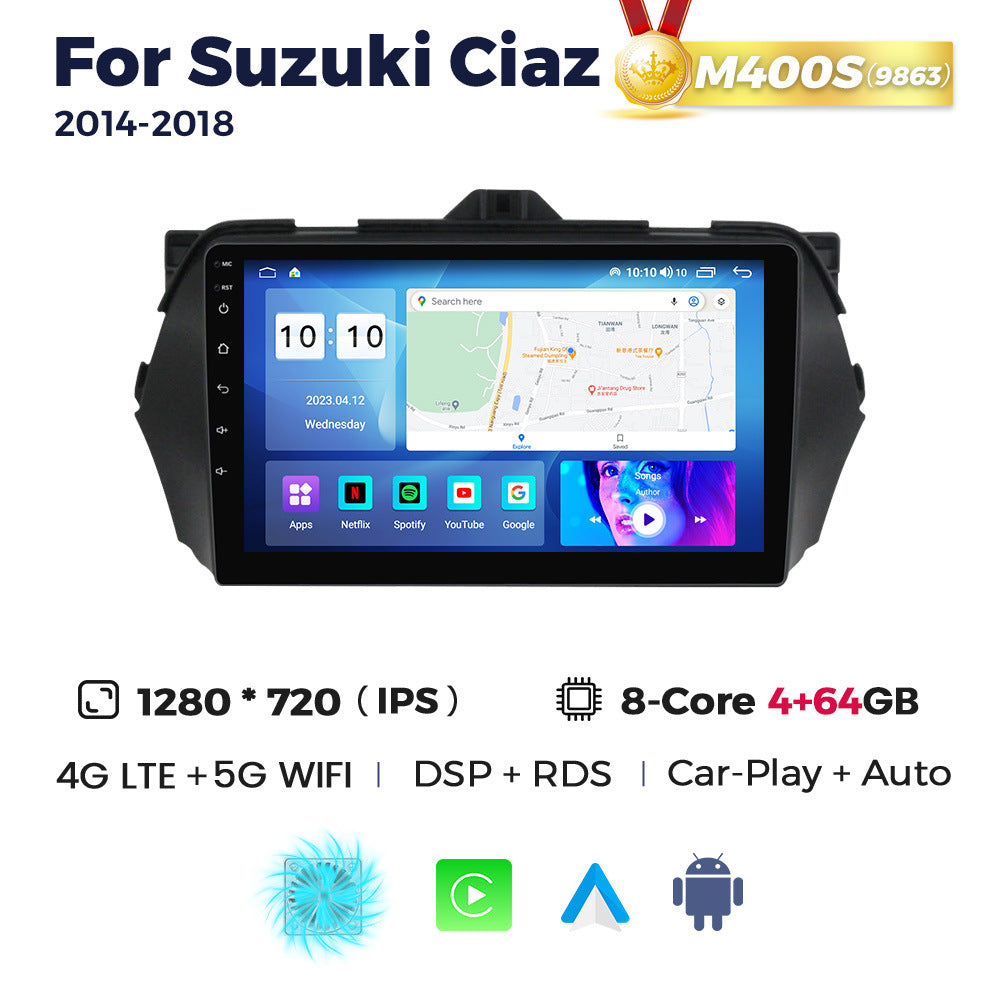 Compatible with Suzuki Ciaz 2014-2018 Android large screen central control navigation Bluetooth CarPlay
