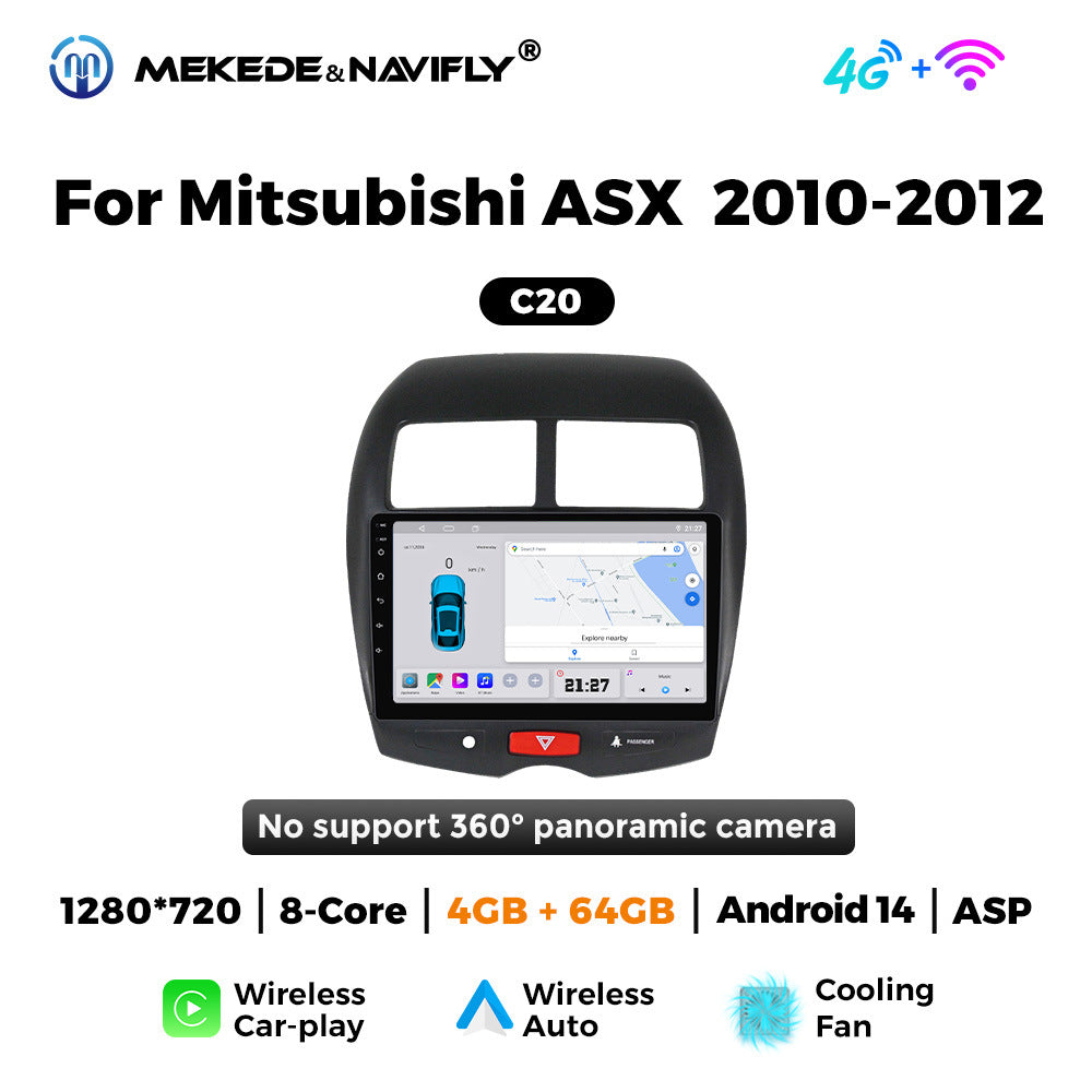 Applicable to Mitsubishi ASX 2010-2012 Android large screen central control car navigation radio screen Carplay