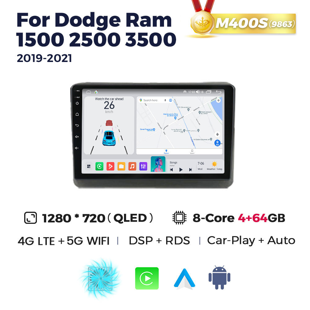 Suitable for dodge ram 1500 2500 3500 2019-2021 manual ac ram android navigation