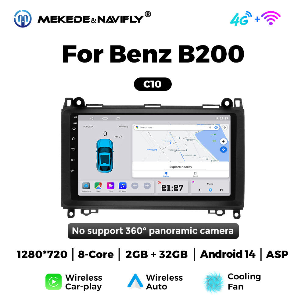 Suitable for Mercedes-Benz B200 W639Vito Android large screen central control car navigation radio screen carplay