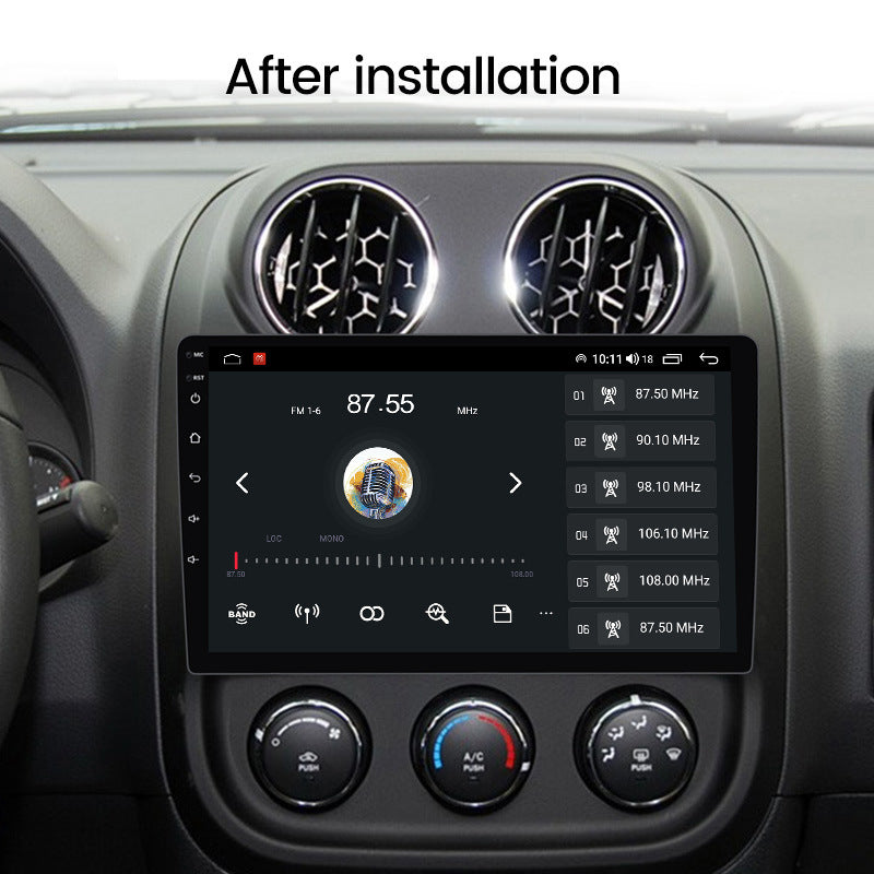 Compatible with Jeep Wrangler 16-18 models Android large screen central control in-car navigation screen, 128GB