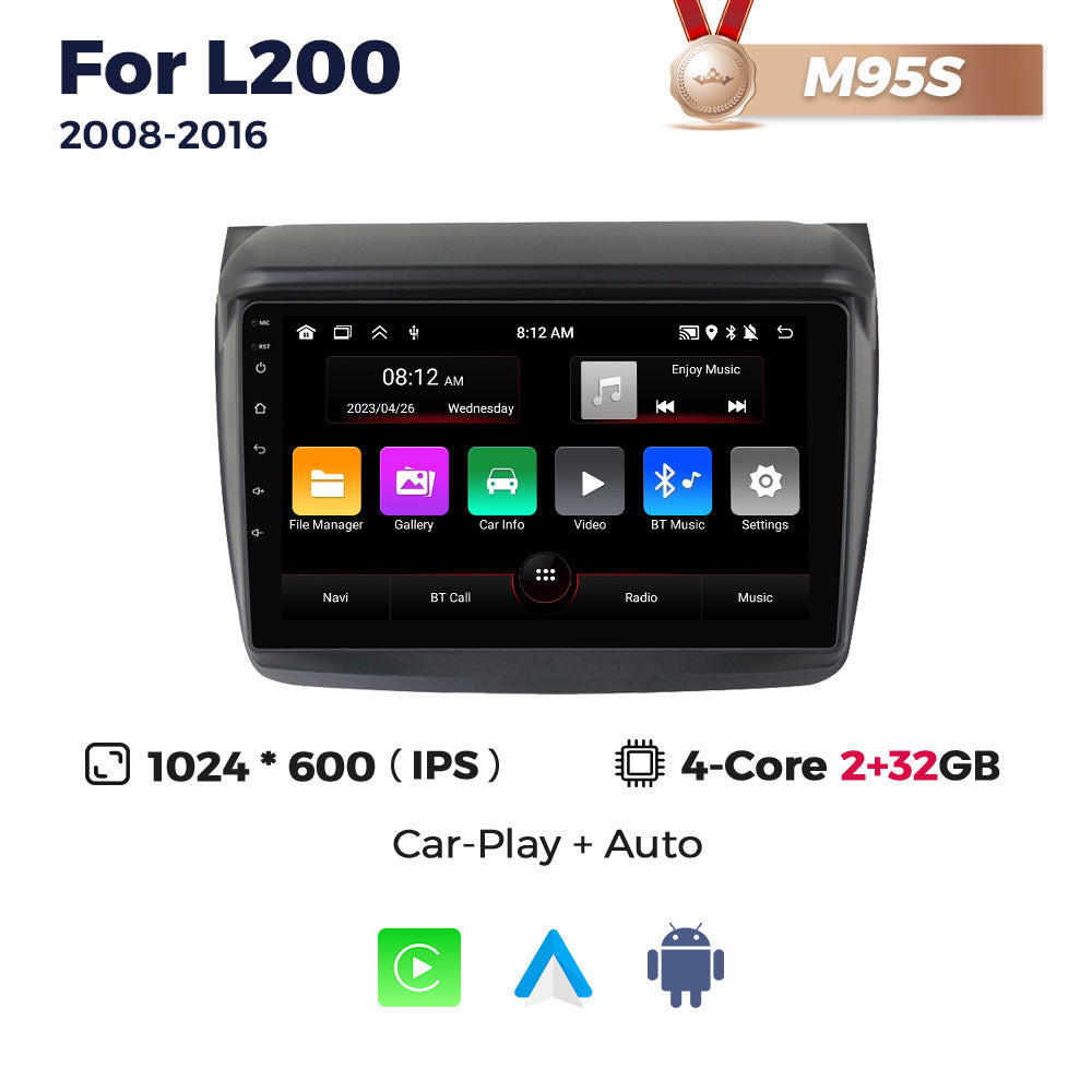 Suitable for mitsubishi pajero jin chang mitsubishi l200 car android navigation motherboard carplay