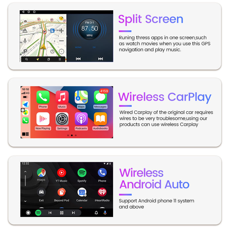 CarPlay AI Box Android 10 Netflix IPTV Wireless Android Auto Car TV Qualcomm 6125
