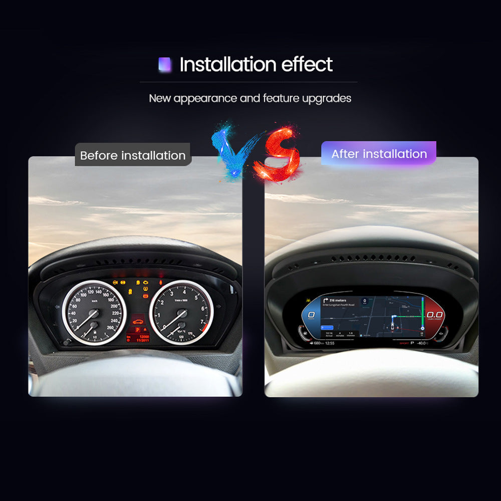 Compatible with BMW X5 E70 CCC/CIC 2007-2013 full LCD instrument cluster wireless CarPlay