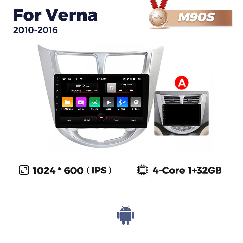 Suitable for hyundai verna android car central control gps navigator wireless carplay