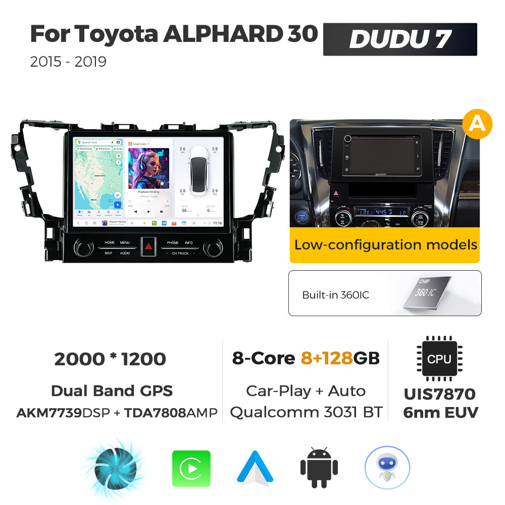 Suitable for toyota alphard 30 2015-2019 toyota alphard 11.5inch dudu7 dudu