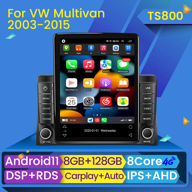 Apply to vw multivan vertical screen android navigator wireless carplay