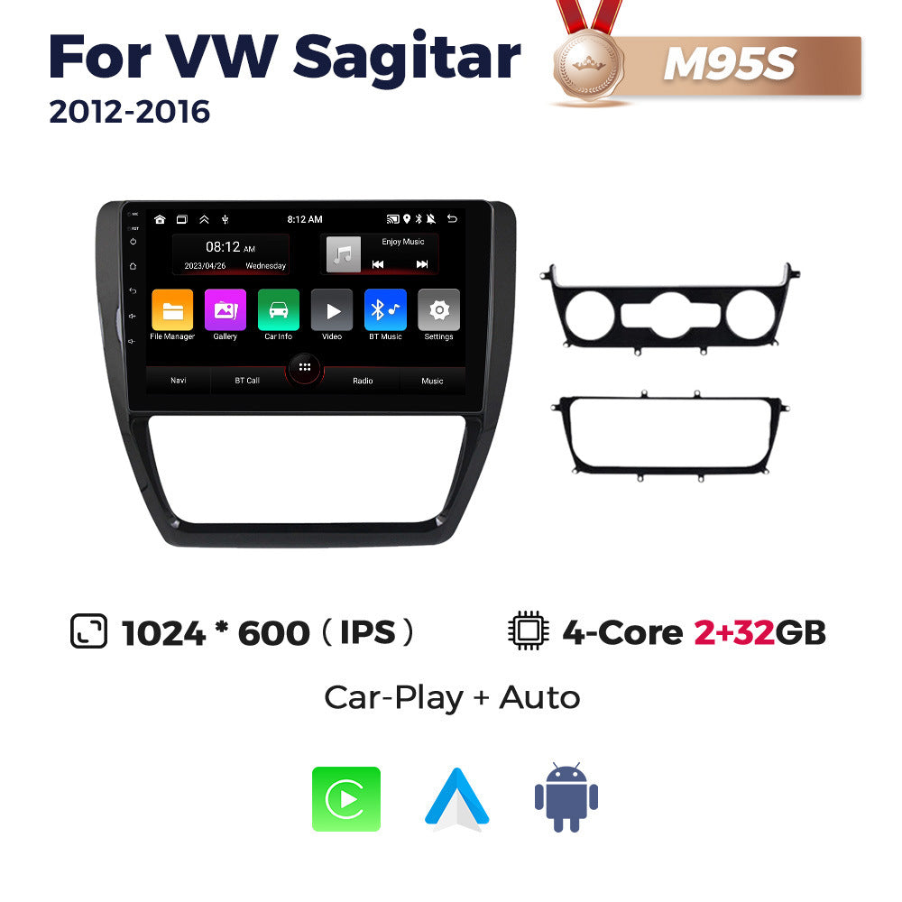 Suitable for vw sagitar 2012-2016 volkswagen sagitar car large screen android navigation carplay