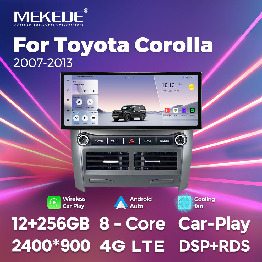 Suitable for toyota corolla 2007 - 2013 toyota corolla 12.3inch android vertical screen navigation