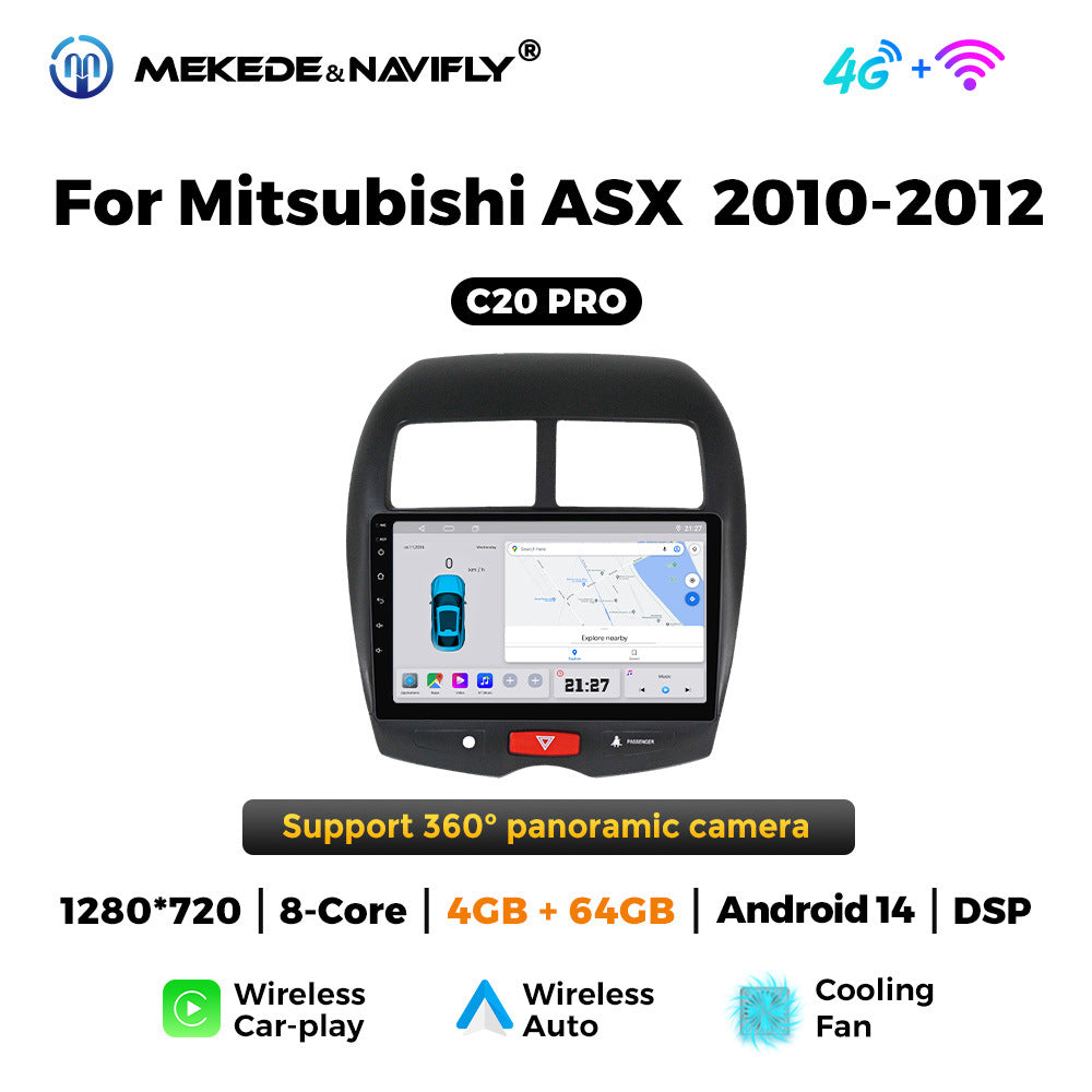 Compatible with Mitsubishi ASX 2010-2012 Android large screen, central control in-car navigation, radio screen, CarPlay