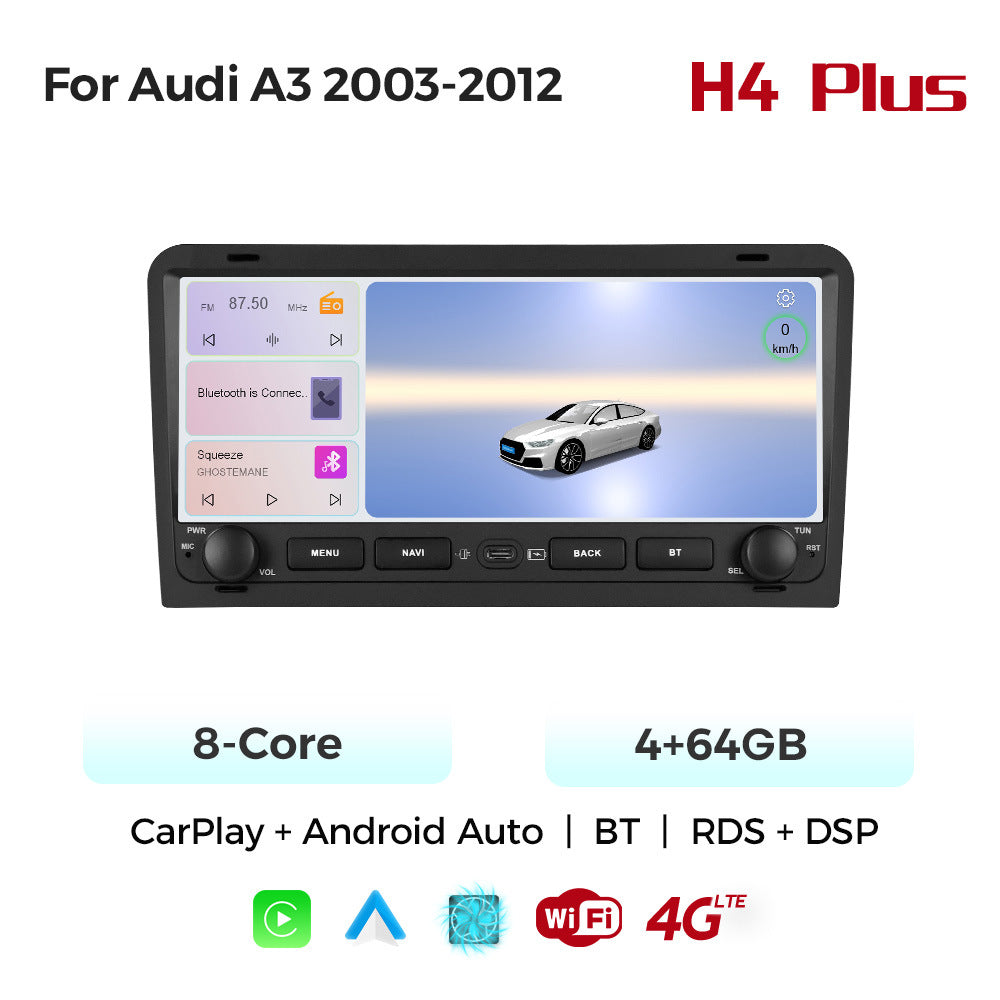 Applicable to Audi A3 2003-2013 button Android large screen central control navigation Bluetooth radio 10.25 inches