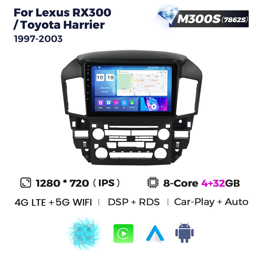 Compatible with Lexus RX300 Toyota Harrier 97-03 Android Large-Screen Central Control Navigation Radio