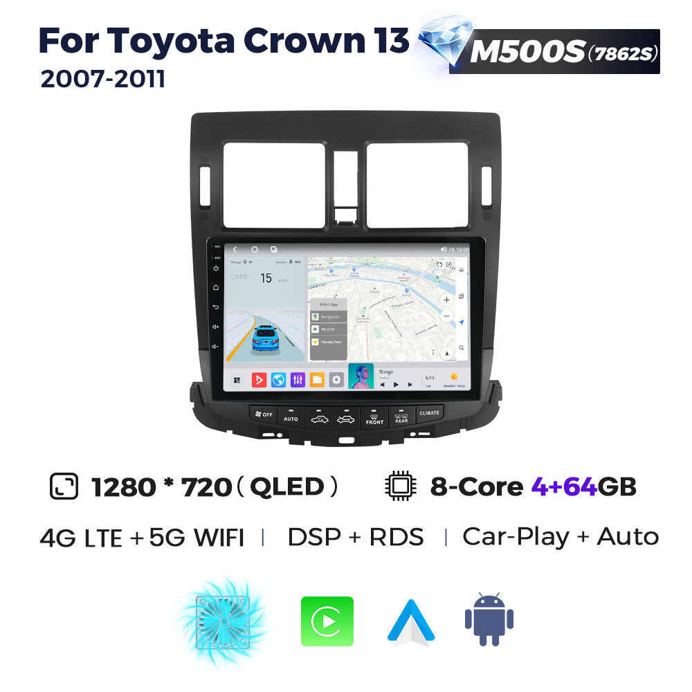 Suitable for Toyota Crown 13 2007-2011 Android Large Screen Central Navigation Radio Carplay