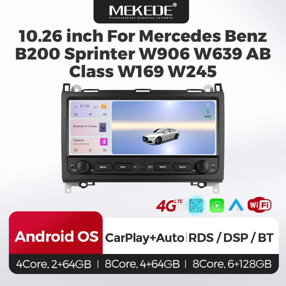 Applicable to Mercedes-Benz B-Class B200 Sprinter Android large screen central control navigation Bluetooth radio 10.25 inches