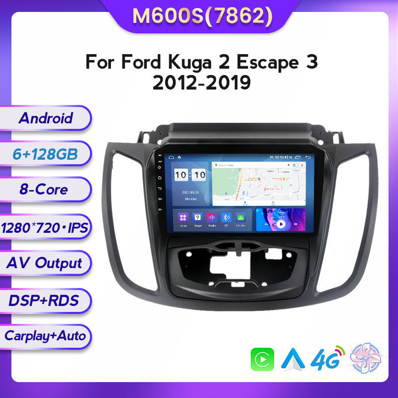 Suitable for 2012-2019 ford kuga (escape) high-end models: in-car android navigation center console with wireless carplay