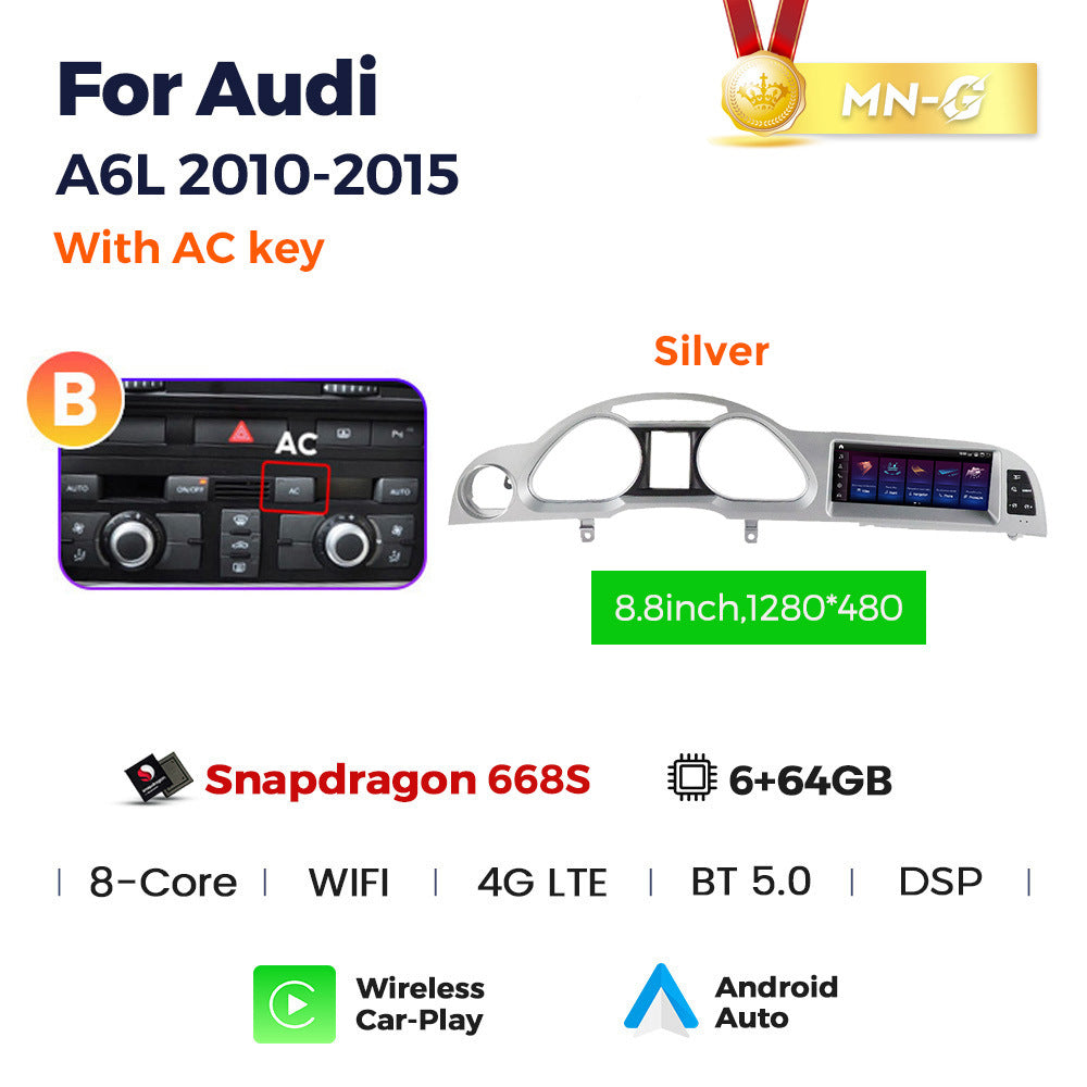 Suitable for for audi a6l 2005- 2011audi a6l qualcomm large screen restoration android navigator