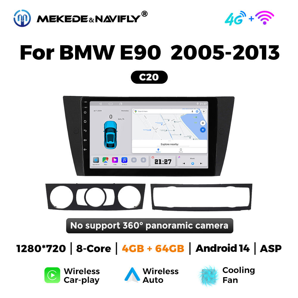 Applicable to BMW E90 2005-2013 Android large screen central control car navigation radio screen carplay