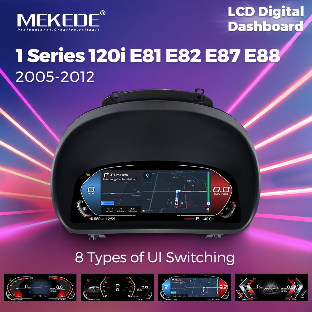 Applicable to BMW 1 Series 120i E81/E82/E87/E88 Upgraded Full LCD Dashboard Wireless Carplay