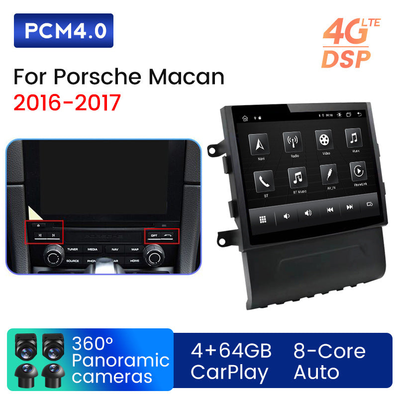 Compatible with Porsche Macan modified Android in-car large screen central navigation screen 4+64G