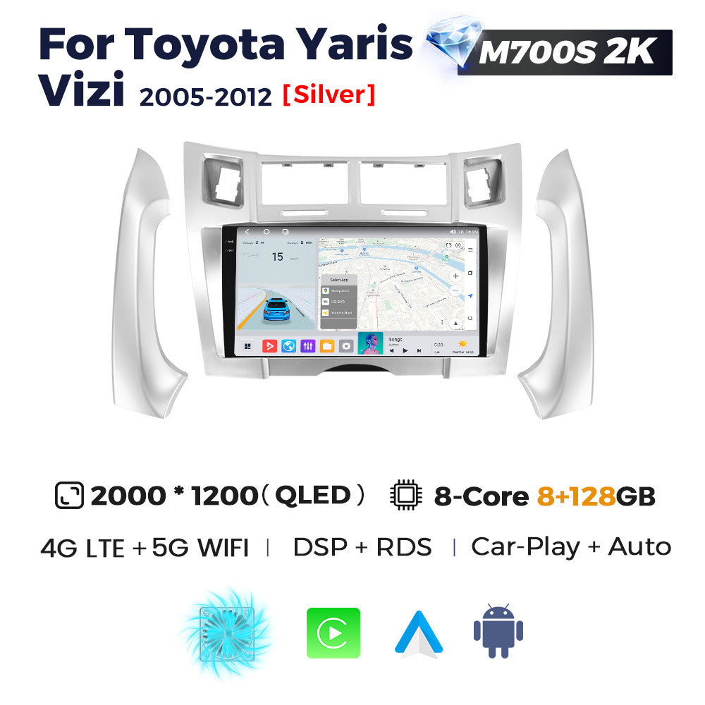 Suitable for Toyota Yaris Vitz 05-12 Android large screen central control navigation radio Carplay