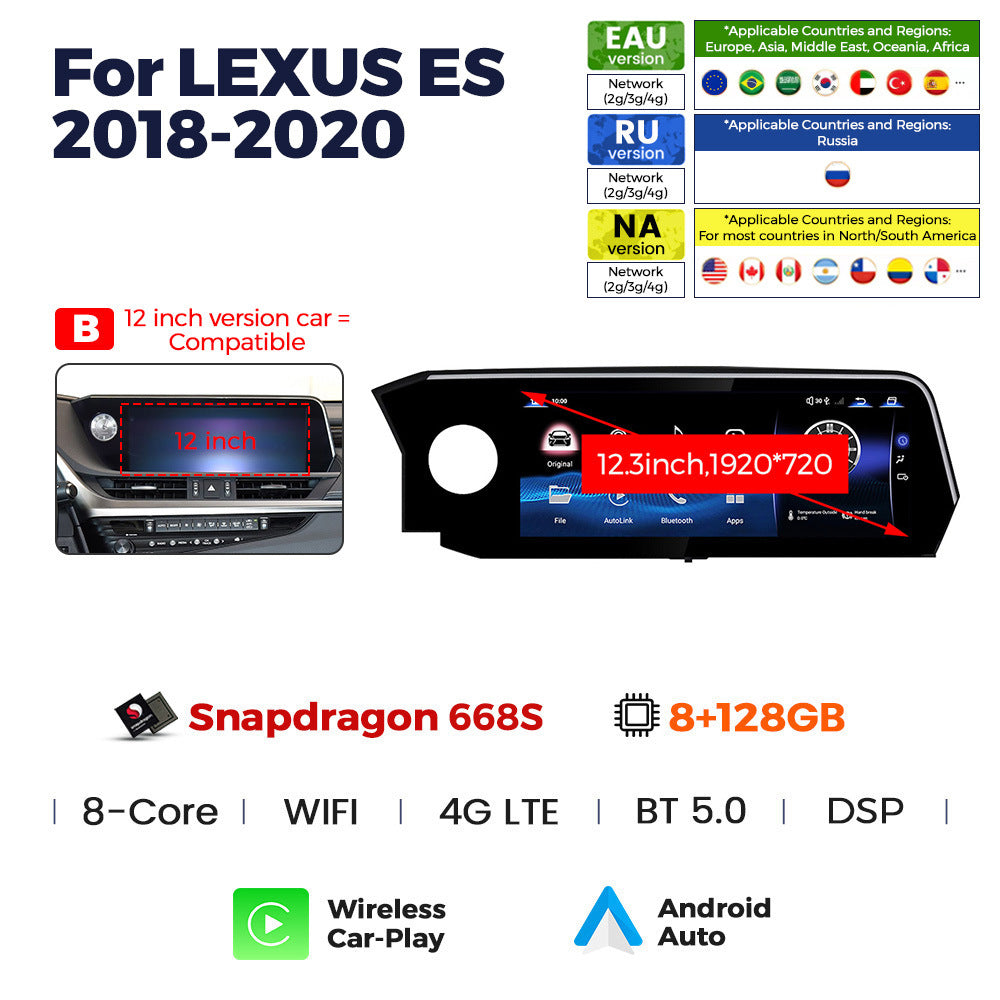 Suitable for lexus es 2018-2020 lexus es new arrival original car upgraded large screen android navigator