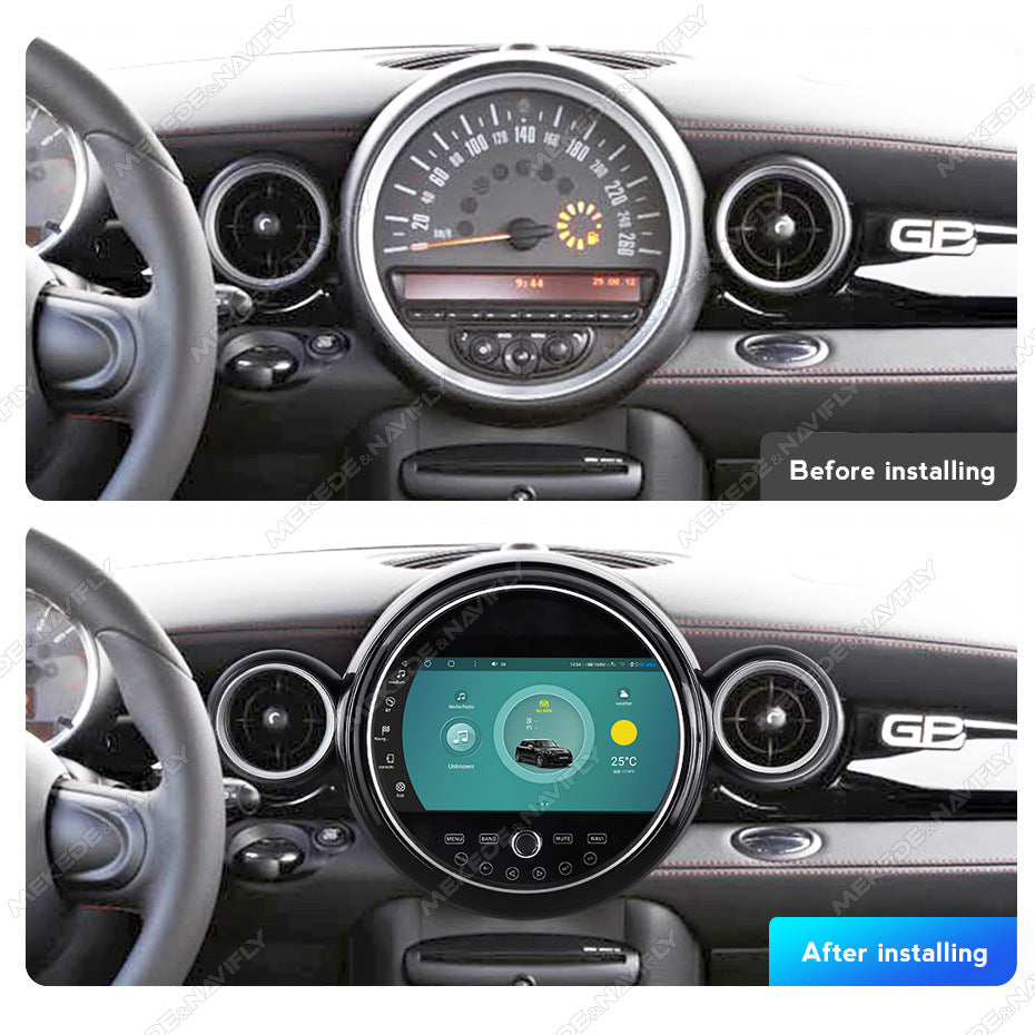 Applicable to BMW MINI 2007-2014 Android large screen central control car navigation Bluetooth Carplay