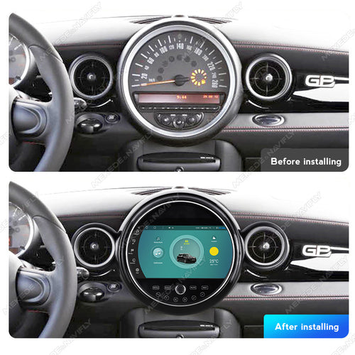 Applicable to BMW MINI 2007-2014 Android large screen central control car navigation Bluetooth Carplay