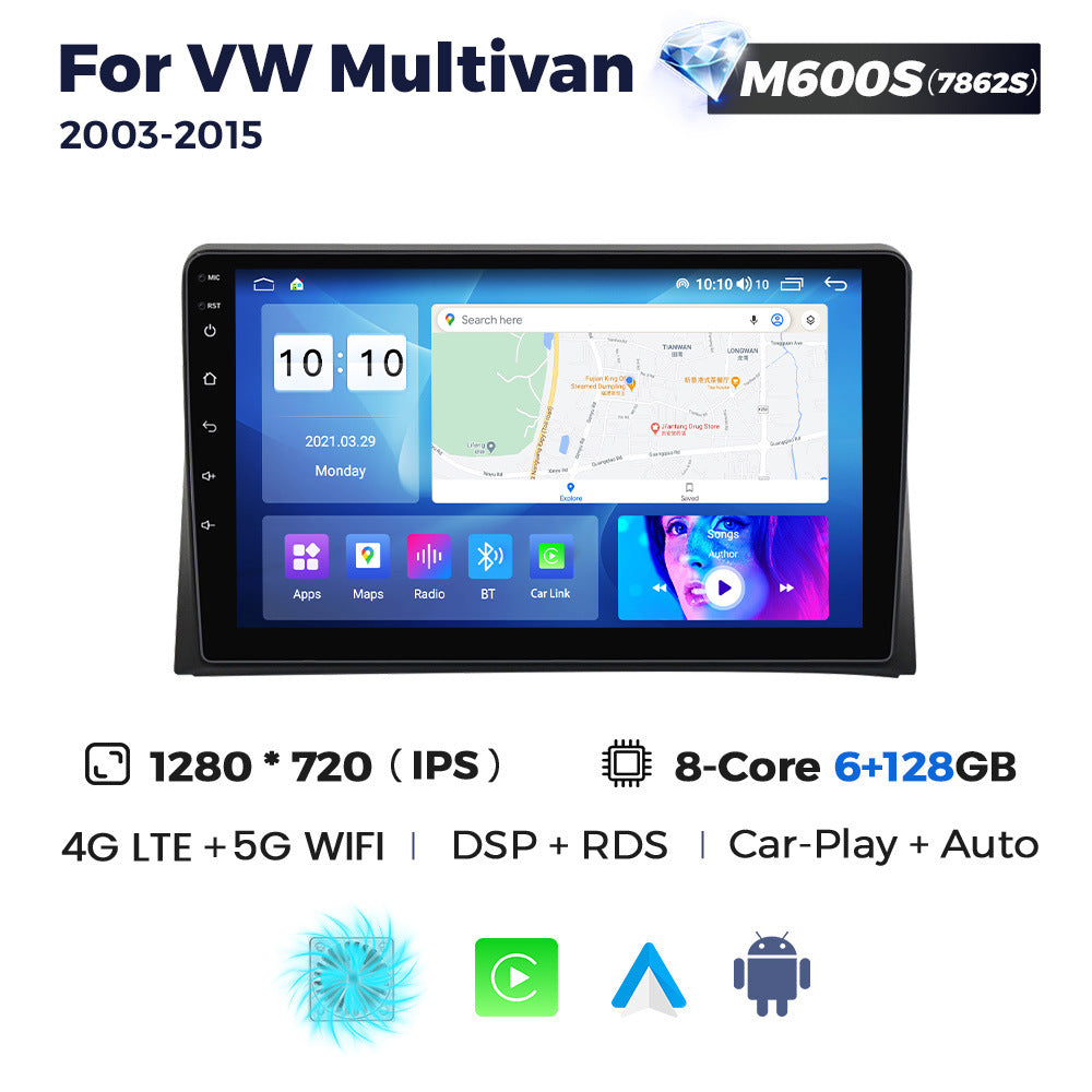 Suitable for vw multivan t5 2003-2015 volkswagen metroway android large screen car navigation