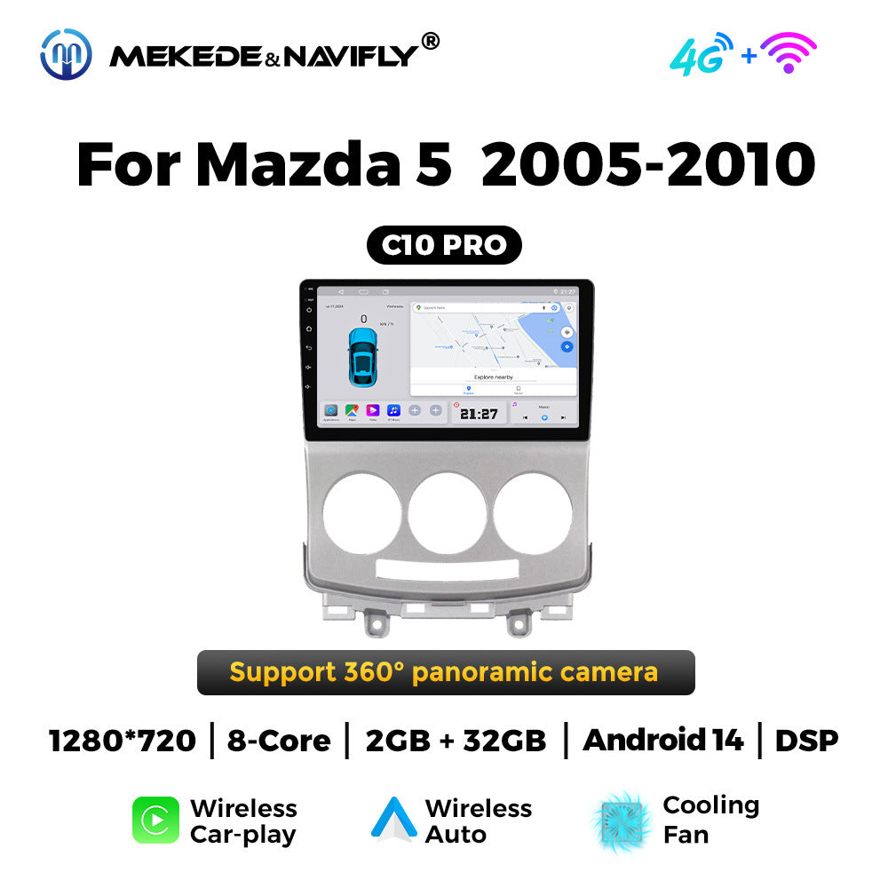 Applicable to Mazda 5 2005-2010 Android large screen central control car navigation radio screen Carplay