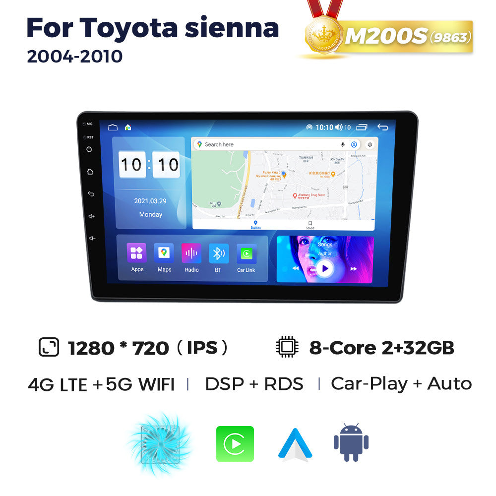Suitable for toyota sienna 2004-2010 sienna car large screen android navigator cross-border supply
