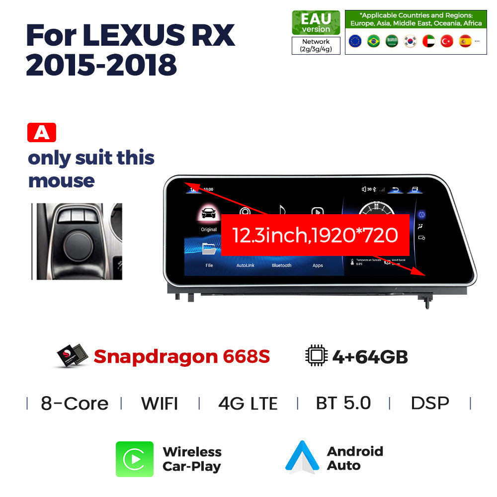Suitable for lexus rx 2015-2018 lexus rx new arrival original car upgraded large screen android navigator
