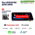 Suitable for lexus rx 2015-2018 lexus rx new arrival original car upgraded large screen android navigator