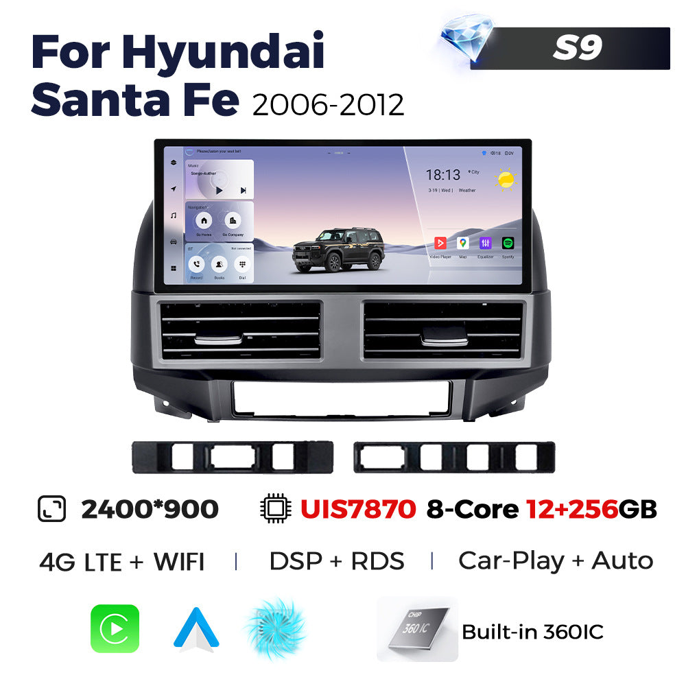 Suitable for hyundai santa fe 2006-2012 old santa fe 12.3inch android vertical screen navigator